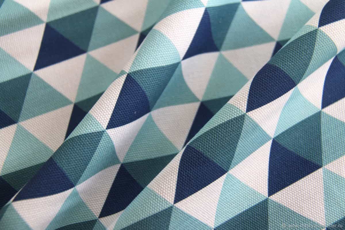 blue chevron upholstery fabric 
